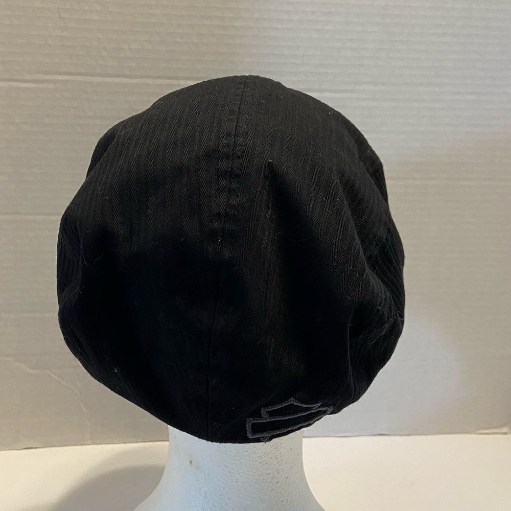 Harley Davidson Women’s Embroidered Logo Cabbie Cadet Cap/Hat Black Small - Picture 6 of 12